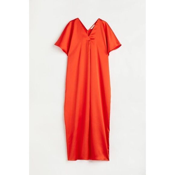 H&M Limited Ramadan Modest Collection Kaftan Dress Satin - Picture 3 of 6